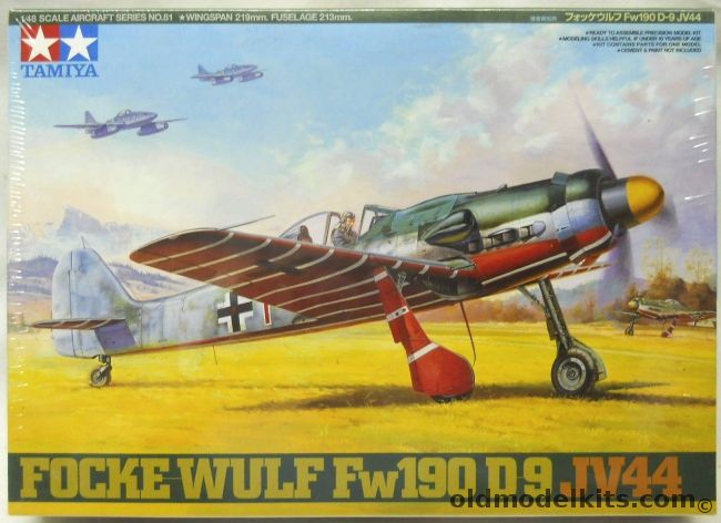 Tamiya 1/48 Focke-Wulf FW-190 D-9 - JV44 - (FW190D9), 61081