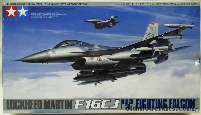 Tamiya 1/48 Lockheed Martin F-16CJ Block 50 Fighting Falcon, 61098 plastic model kit