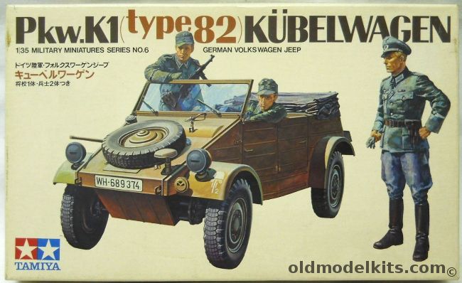 Tamiya 1/35 Pkw.K1 Type 82 Kubelwagen - Volkswagen Jeep, MM106 plastic model kit