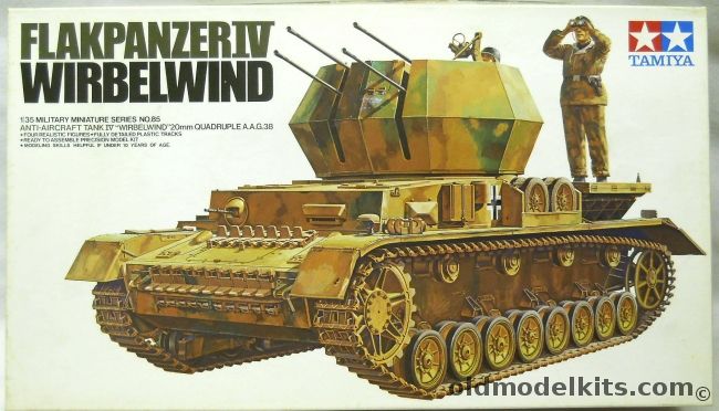 Tamiya 1/35 Flakpanzer IV Wirbelwind - Quad 20mm, MM185