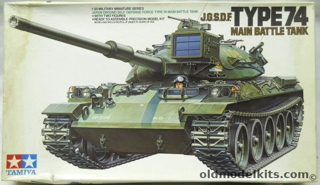 Tamiya 1/35 Type 74 Main Battle Tank, MM214 plastic model kit