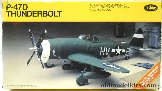 Testors 1/48 Republic P-47D Thunderbolt Razorback or Bubble Top - USAAF ...