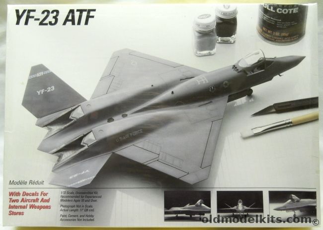 Testors 1/72 Northrop YF-23 ATF, 657 plastic model kit