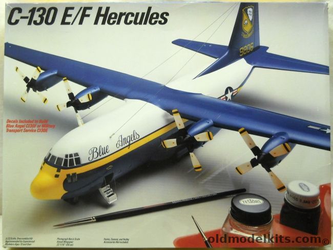Testors 1/72 C-130E/F Hercules Blue Angels - Or C-130E MATS, 695 plastic model kit