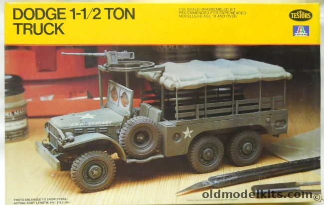 Testors 1/35 Dodge 1 1/2 Ton Truck - Personnel Carrier WC-62 - 63 - (ex Peerless / Max ), 771 plastic model kit