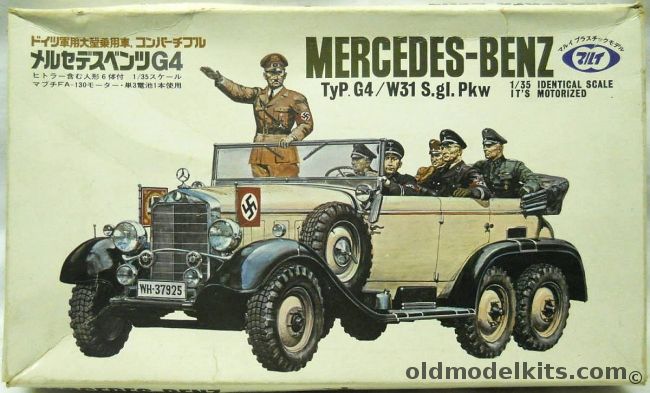 Marui 1/35 Hitlers Staff Car Mercedes-Benz TyP.G4 / W31 S.gl.Pkw With ...