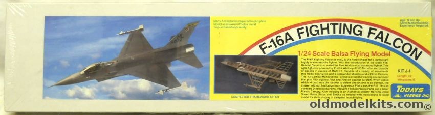 Todays Hobbies 1/24 F-16A Fighting Falcon, J-1 plastic model kit