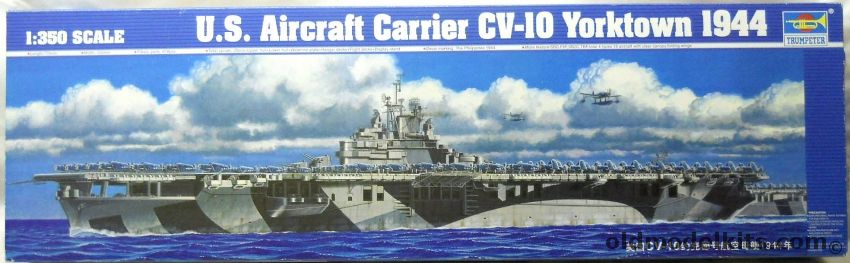 Trumpeter 1/350 USS Yorktown CV-10 Aircraft Carrier 1944 - Essex Class, 05603 plastic model kit