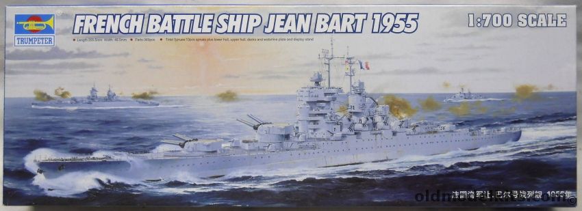 Trumpeter 1/700 Jean Bart - French Battleship 1955, 05752 plastic model kit