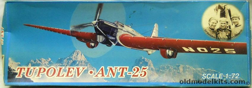 Tupolev 1/72 Tupolev ANT-25 - Soviet Long Range Record-Breaking Polar Flight Aircraft - (ANT-25RD) plastic model kit