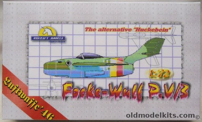 Unicraft 1/72 Focke-Wulf P.V/3 - The Alternative Huckebein - (FWPV3) plastic model kit
