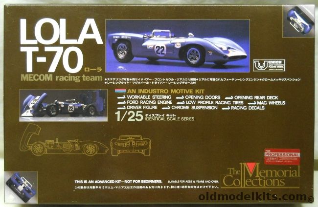 Union 1/25 Lola T-70 - Mecom Racing Team, MC06-1500 plastic model kit