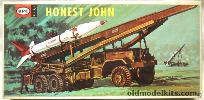 UPC 1/40 Honest John Rocket with Launcher and Truck - (ex Adams), 2150-250 plastic model kit