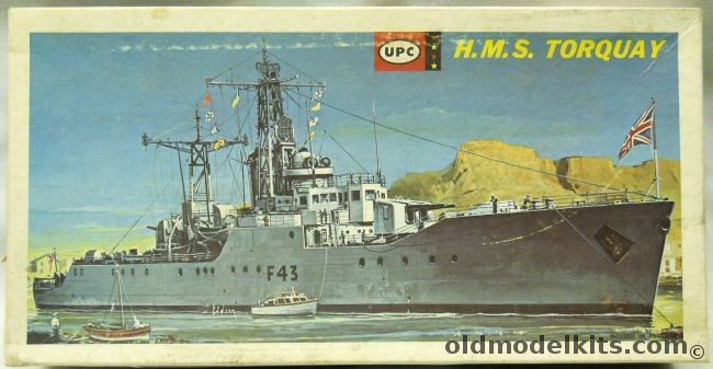 UPC 1/500 HMS Torquay - F43 Anti-Submarine Frigate - (ex Frog), 6062-100 plastic model kit