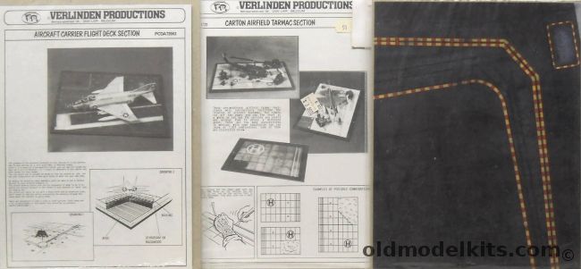 Verlinden 1/72 Aircraft Carrier Flight Deck Section / Carton Airfield Tarmac Section / Squadron Carrier Deck Modern - Bagged, PCDA72003 plastic model kit