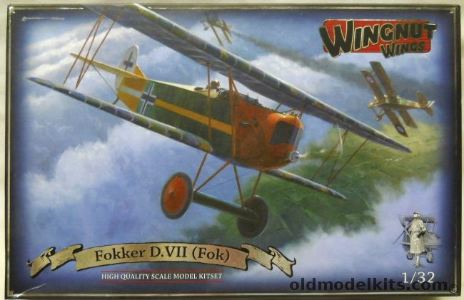 Wingnut Wings 1/32 Fokker D.VII (Fok) - (D-VII), 32011 plastic model kit