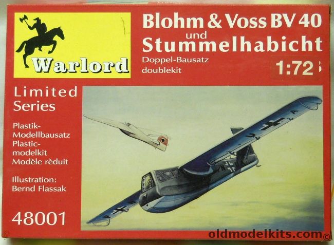 WK Models 1/72 TWO Blohm & Voss BV-40 And Stummelhabicht Double Kit, 48001 plastic model kit