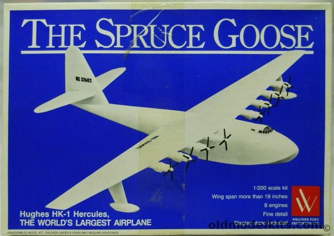 Wrather Port Properties 1/200 Spruce Goose HK-1 Hercules - (ex Entex Gakken), 01-000-001 plastic model kit