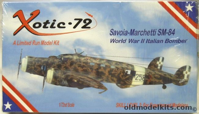 Xotic-72 1/72 Savoia Marchetti SM-84 Bomber - (AV USK), 2025 plastic model kit
