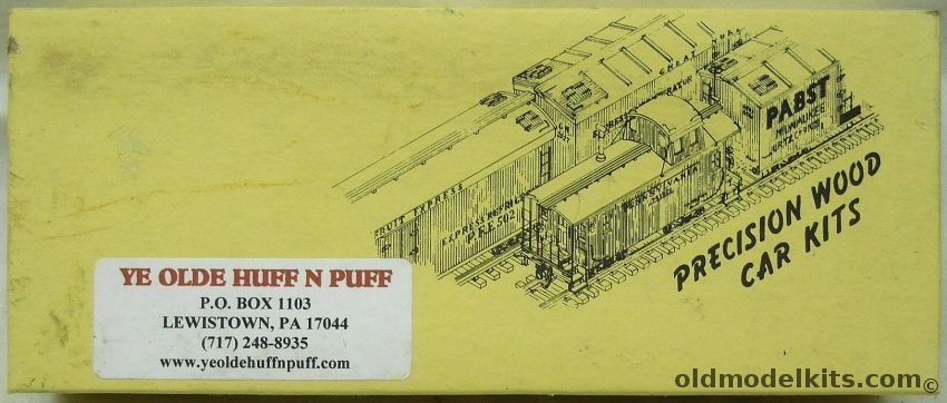 Ye Olde Huff-N-Puff 1/64 36 Foot Wooden Billboard Reefer Old Dutch Cleanser - 'S' Scale Craftsman Kit, 559 plastic model kit