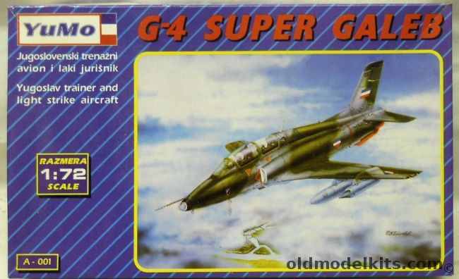 YuMo 1/72 Soko G-4 Super Galeb Attack Trainer - Yugoslav Air Force Post ...