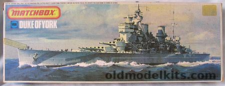 Matchbox 1/700 HMS Duke of York BB, PK352