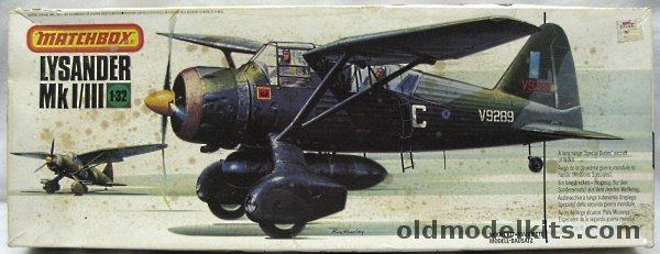 Matchbox 1/32 Lysander Mk I/III - 357 (SD) Sq 'C' (Special) Flight SEAC ...