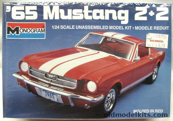 Monogram 1/24 1965 Ford Mustang 2+2 Fastback, 2713