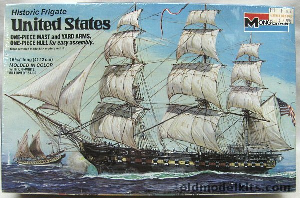 Monogram 1/240 USS United States Frigate - 16 Inches Long, 3502