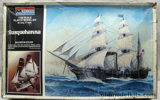 Monogram 1/150 USS Susquehanna with Sails - (ex-Imai), 3702