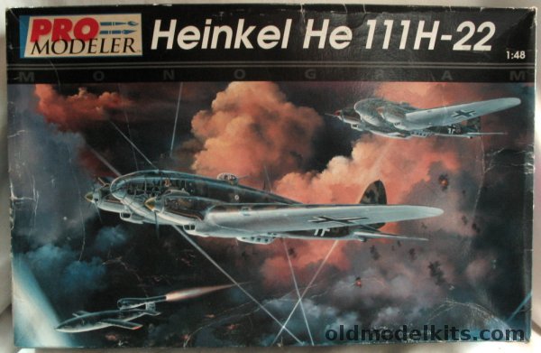 Monogram 1/48 Pro Modeler Heinkel He-111 H-22 with Air Launched V-1 ...