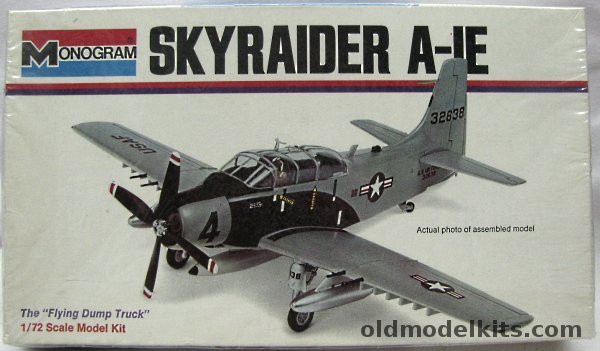 Monogram 1/72 A-1E Skyraider 'Flying Dump Truck' - White Box Issue, 6807