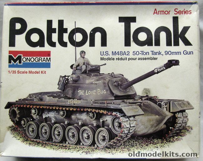 Monogram 1/35 M48 A2 Patton 90mm Gun Tank - With Diorama Instructions ...