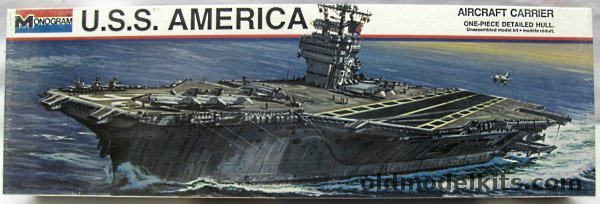 Monogram 1/800 CV-66 USS America Aircraft Carrier, 8295