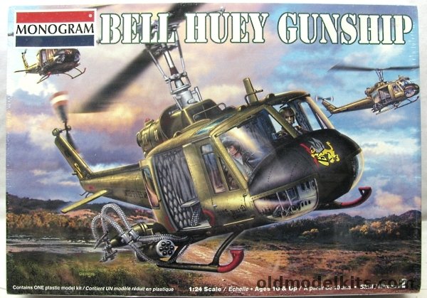 Monogram 1/24 Bell UH-1B Iroquois Huey Helicopter - 'Have Gun Will ...