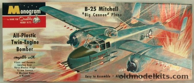 Monogram 1/70 B-25 Mitchell Big Cannon Plane - Four Star Issue, PA7-98