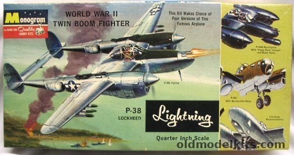 Monogram 1/48 P-38 Lightning - P-38L / P-38M 2 Seat Night Fighter / P ...