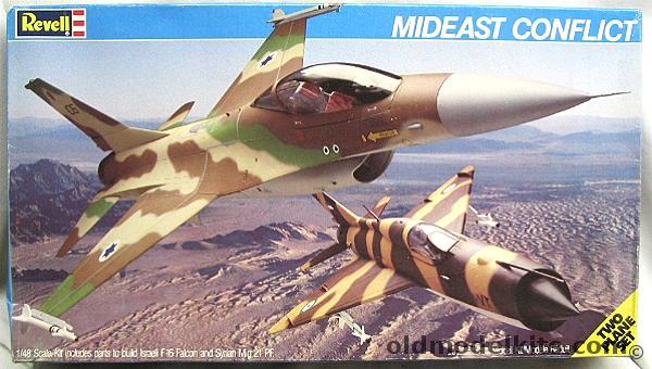 Revell 1/48 Mideast Conflict Israeli F-16 and Syrian Mig-21 PF, 4765