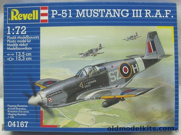 Revell 1 72 North American P-51b Mustang Iii - Raf No. 234 Sq 