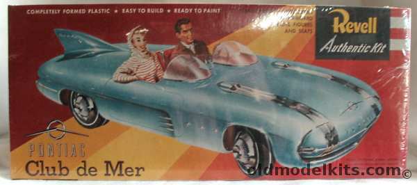 ORIGINAL~REVELL~1956 PONTIAC CLUB DE MAR~CONCEPT CAR MODEL CAR KIT~NO UPC