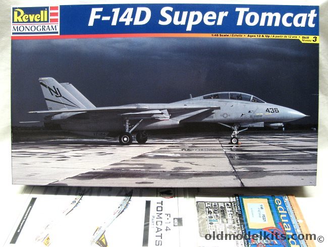 Revell 1/48 Grumman F-14D Super Tomcat + Edaurd PE + Eagle Strike ...