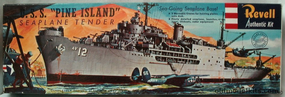 Revell 1/424 USS Pine Island Seaplane Tender with PBM-5 Mariner ...