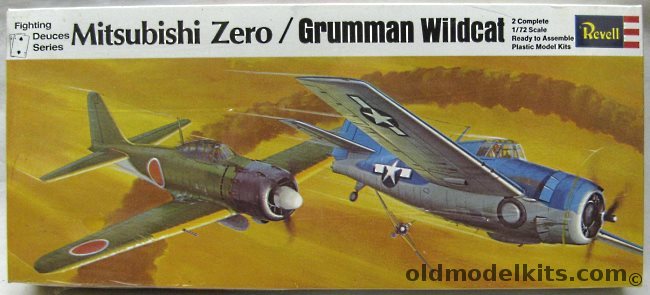 Revell 1/72 Mitsubishi Zero / Grumman F4F Wildcat Fighting Deuces ...