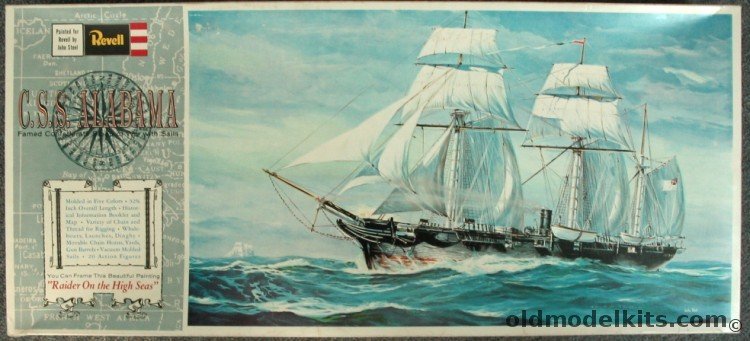 Revell 1/96 CSS Alabama Civil War Raider with Sails, H392