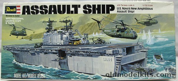 Revell 1/720 Assault Ship USS Tarawa LHA-1 - With Extra Helicopters ...