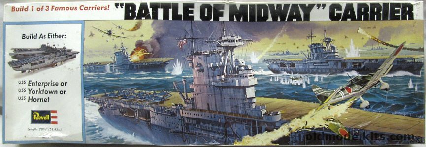 Revell 1/490 Battle of Midway Aircraft Carrier CV-6 USS Enterprise ...