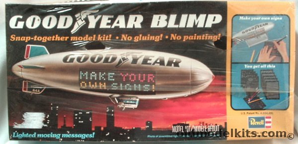 Revell 1/169 Goodyear Blimp - With Motorized Rotating and Light up Sign ...