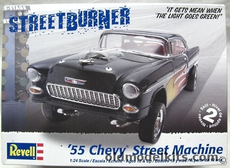 Revell 1/25 1955 Chevy Street Machine - Streetburner, 85-2211 plastic model kit