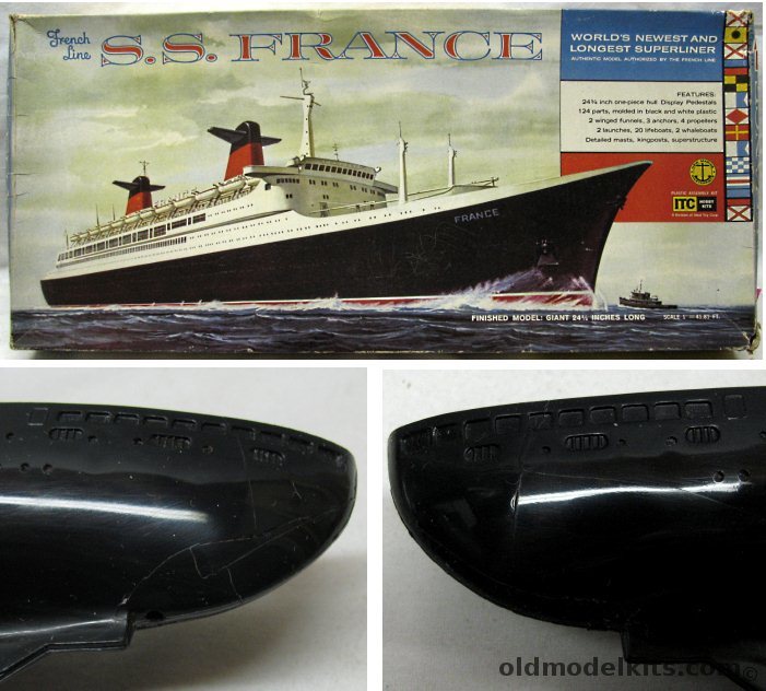 Itc 1 450 Ss France Norway French Line Ocean Liner 3600 4 500