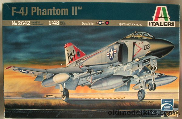 Italeri 1/48 F-4J Phantom US Navy VF-213 USS Kitty Hawk or Marines VMFA ...